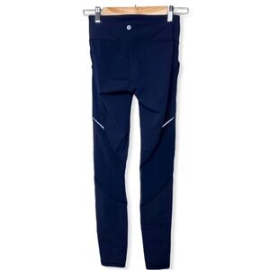 Lululemon run on tight navy size 4